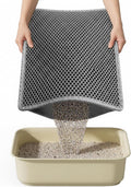 Cat Litter Mat,15"X24", Waterproof, Easy to Clean (Grey-1Pack)